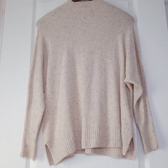 Anthropologie Ruby Moon oatmeal mock neck baby soft cotton sweater XS - Picture 2 of 10